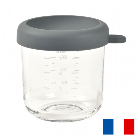 Articole hranire copii - Recipient ermetic sticla Beaba 250 ml Mineral