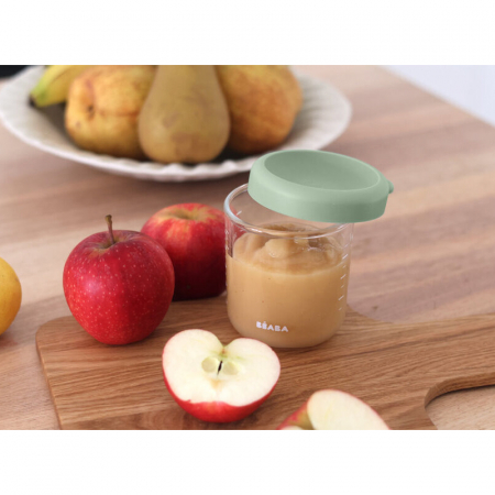 Recipient ermetic sticla Beaba 250 ml Sage Green [2]