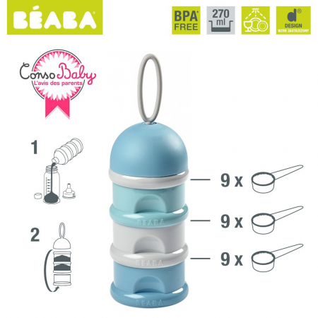 Recipient lapte praf Beaba Blue [2]