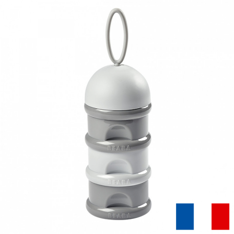 Articole hranire copii - Recipient lapte praf Beaba Grey