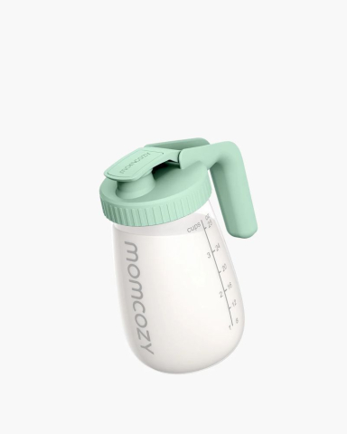 Articole mamici - Recipient sticla pentru depozitare lapte Momcozy 946 ml