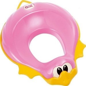 Produse pentru baie - Reductor toaleta OK Baby Ducka - roz inchis