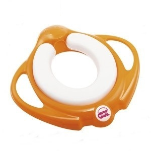 Produse pentru baie - Reductor toaleta Pinguo Soft - OK Baby - portocaliu