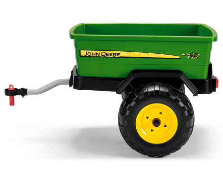Remorca Peg Perego John Deere Adventure, 3 ani+, Negru / Verde / Galben [2]