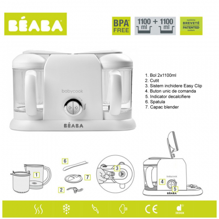 Robot Beaba Babycook Duo White/Silver [7]