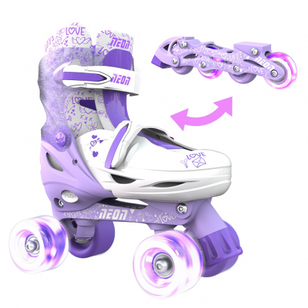 Role 2 in 1 Neon Combo Skates marime 34-37 Purple [0]