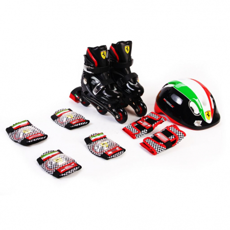 Sporturi Copii - Role Ferarri masura 29 - 32 cu set protectie