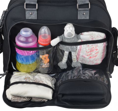 Geanta infasat bebelusi Baby On Board Urban Black [5]