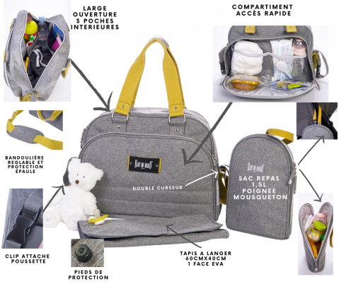 Geanta infasat bebelusi Baby On Board Urban Yellowstone [1]