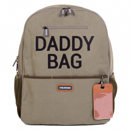 Genti bebe - Rucsac de infasat Childhome Daddy Bag Kaki
