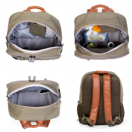 Rucsac de infasat Childhome Daddy Bag Kaki [2]