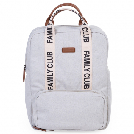 Genti bebe - Rucsac de infasat Childhome Family Club Signature Alb
