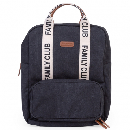 Genti bebe - Rucsac de infasat Childhome Family Club Signature Negru
