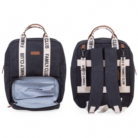 Rucsac de infasat Childhome Family Club Signature Negru [2]