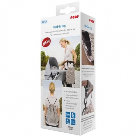 Genti bebe - Rucsac organizator pentru carucioare de bebelusi Reer Clip&Go Bag
