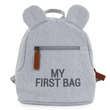 Ghiozdane si rucsacuri - Rucsac pentru copii Childhome My First Bag Canvas Gri