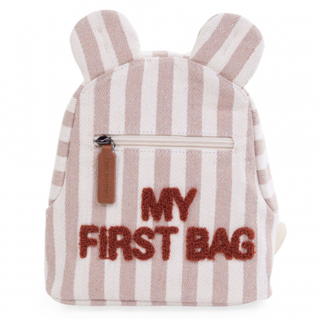 Ghiozdane si rucsacuri - Rucsac pentru copii Childhome My First Bag Nude/Alb
