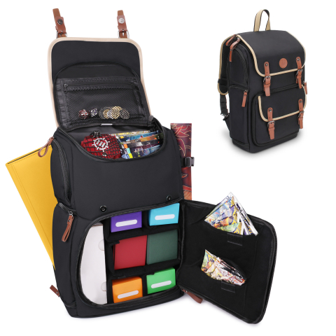 Jocuri de societate - Rucsac TCG ENHANCE Gaming Canvas Black 38cm