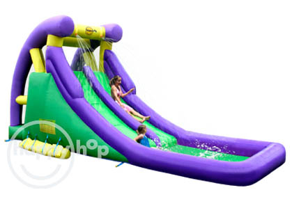 Jucarii de exterior - Saltea gonflabila tobogan dublu cu apa