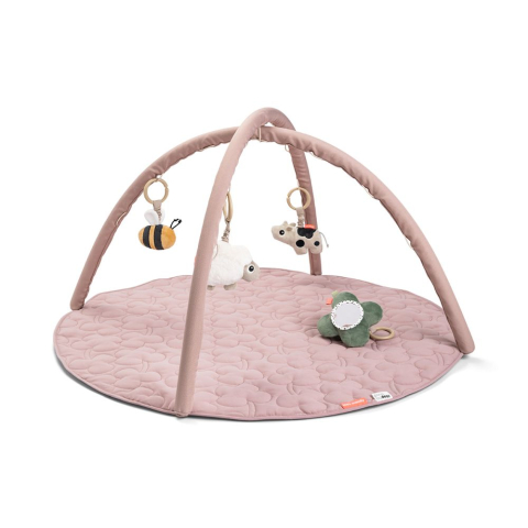 Jucarii bebelusi - Salteluta de joaca cu activitati Done by Deer Tiny Farm Powder