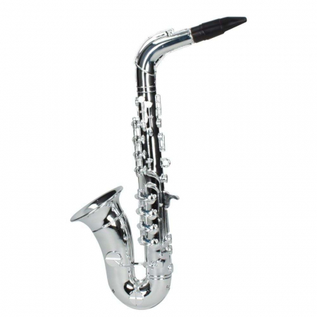Jucarii muzicale - Saxofon plastic metalizat, 8 note Reig Musicales