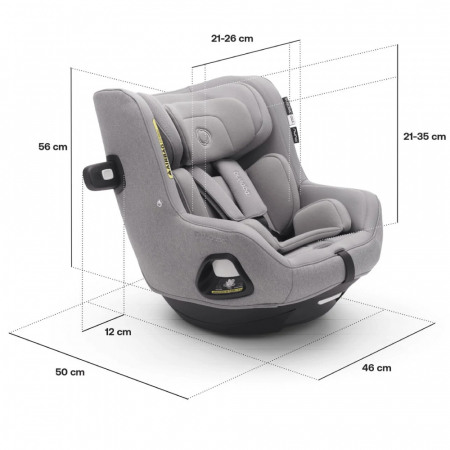 Scaun auto rotativ Bugaboo Owl Black cu baza Isofix [6]
