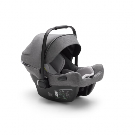 Scaune auto copii - Scoica auto Bugaboo Turtle Air Grey Melange