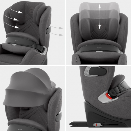 Scaun auto Cybex Anoris T2 i-Size Plus Mirage Grey [6]