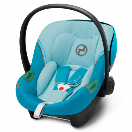 Scaune auto copii - Scoica auto Cybex Aton S2 i-Size Beach Blue