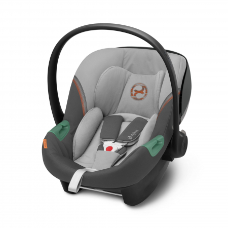 Scaune auto copii - Scoica auto Cybex Aton S2 i-Size Lava Grey - Resigilat