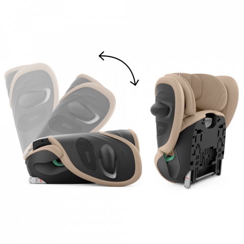 Scaun auto Cybex Solution G2 i-Fix Plus Almond Beige [3]