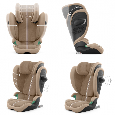 Scaun auto Cybex Solution G2 i-Fix Plus Almond Beige [2]
