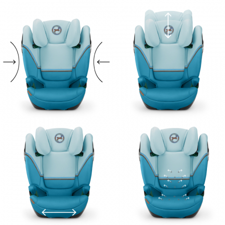 Scaun auto Cybex Solution S2 i-Fix Beach Blue [4]