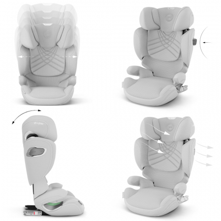 Scaun Auto Cybex Solution T i-Fix Plus Platinum White [4]