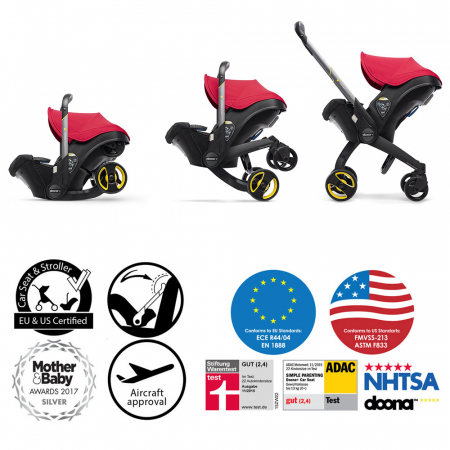 Scoica auto Doona Flame Red 2 in 1 [6]