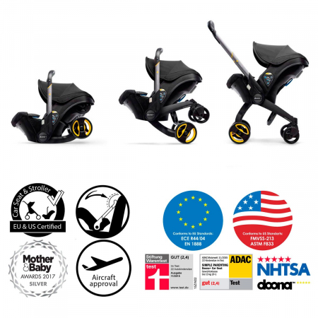 Scoica auto Doona Nitro Black 2 in 1 [9]