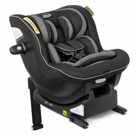 Scaune auto copii - Scaun auto Graco Ascent i-Size exclusiv Rear-Facing Black + Baza Isofix