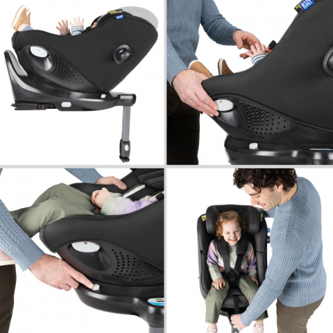 Scaun auto Graco rotativ 360 Turn2Me DLX i-Size Midnight [8]