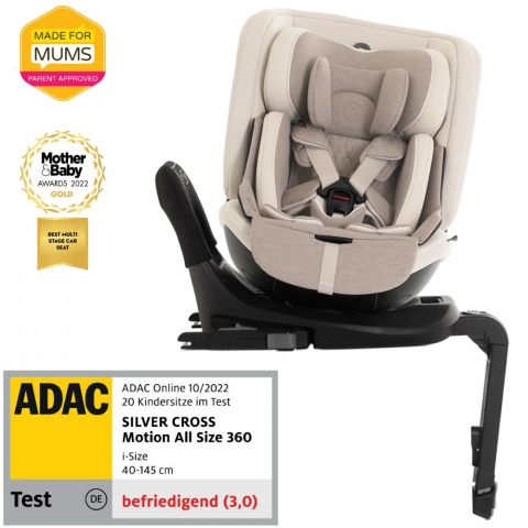 Scaun auto rotativ 360 Silver Cross Motion 2 All Size Almond [1]