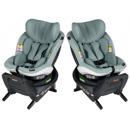 Scaun auto BeSafe iZi Turn i-Size Sea Green Melange [2]