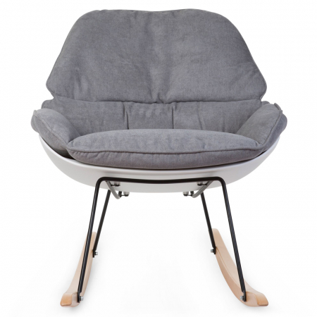 Scaun balansoar Childhome Alb/Gri [2]