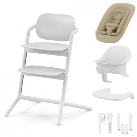 Scaune masa bebe - Scaun Cybex LEMO 4 in 1 All White