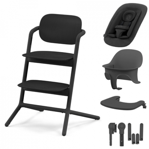 Scaune masa bebe - Scaun Cybex LEMO 4 in 1 Stunning Black