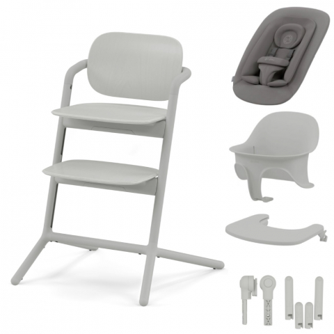 Scaune masa bebe - Scaun Cybex LEMO 4 in 1 Suede Grey