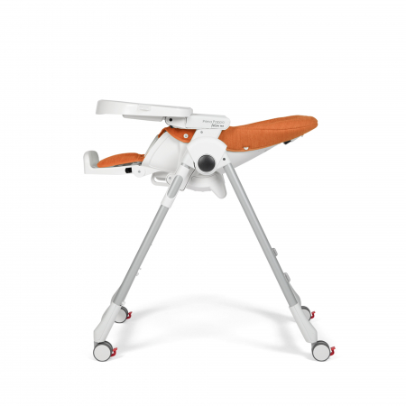 Scaun de masa 2 in 1 Peg Perego Prima Pappa Zero Follow Me, 0-15 Kg, Wonder Orange, Portocaliu [7]