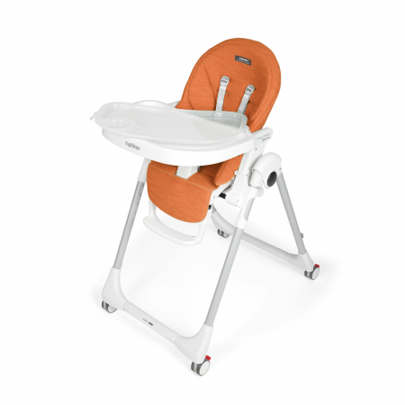 Scaun de masa 2 in 1 Peg Perego Prima Pappa Zero Follow Me, 0-15 Kg, Wonder Orange, Portocaliu [2]