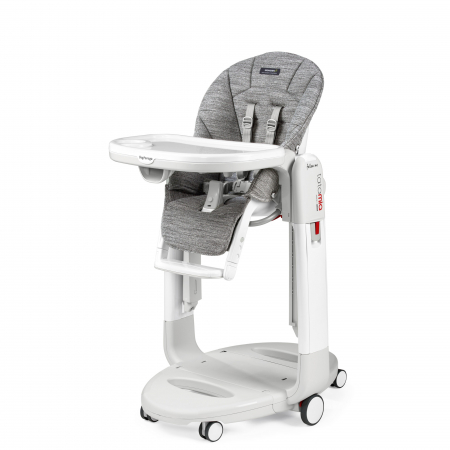 Scaune masa bebe - Scaun de masa 3 in 1 Peg Perego Tatamia Follow Me, 0-15 Kg, WonderGrey, Gri