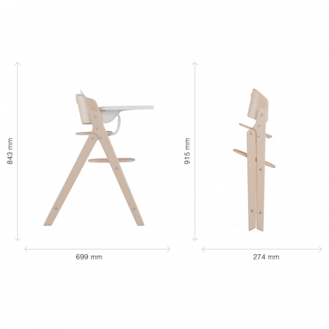 Scaun de masa Cybex Click & Fold 3 in 1 All Natural [6]