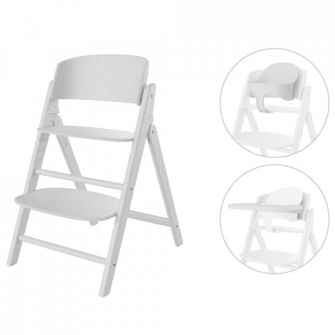 Scaune masa bebe - Scaun de masa Cybex Click & Fold 3 in 1 All White