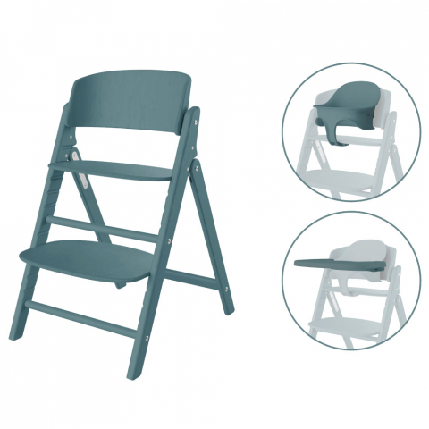 Scaune masa bebe - Scaun de masa Cybex Click & Fold 3 in 1 Stone Blue